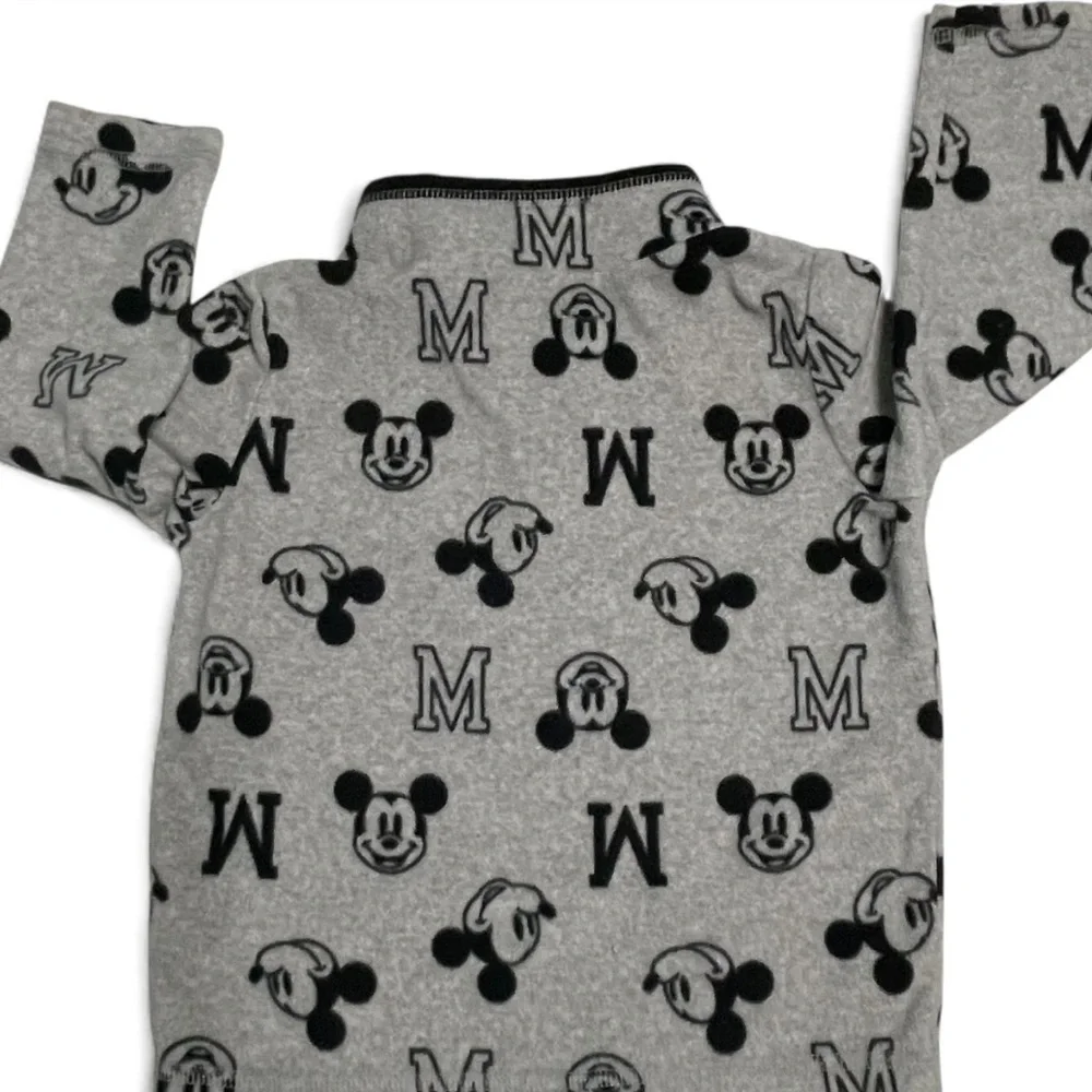 Disney Kids Boys Black and Gray Mickey Mouse Fleece Sweatshirt - Picture 4 of 6